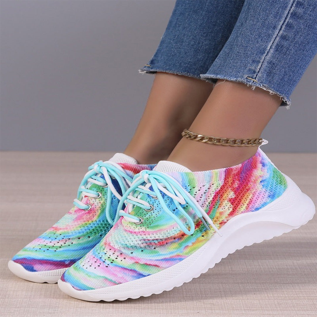 LIVIA – Kleurrijke Sneakers met Uniek Patroon en Comfort