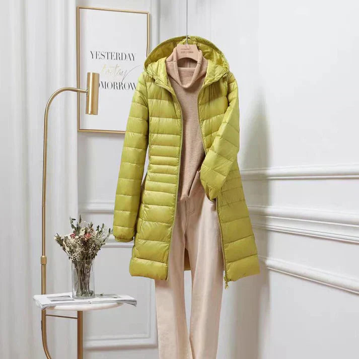 Léonie Down Jacket – ultralichte donsjas voor dames met elegante pasvorm en superieure warmte