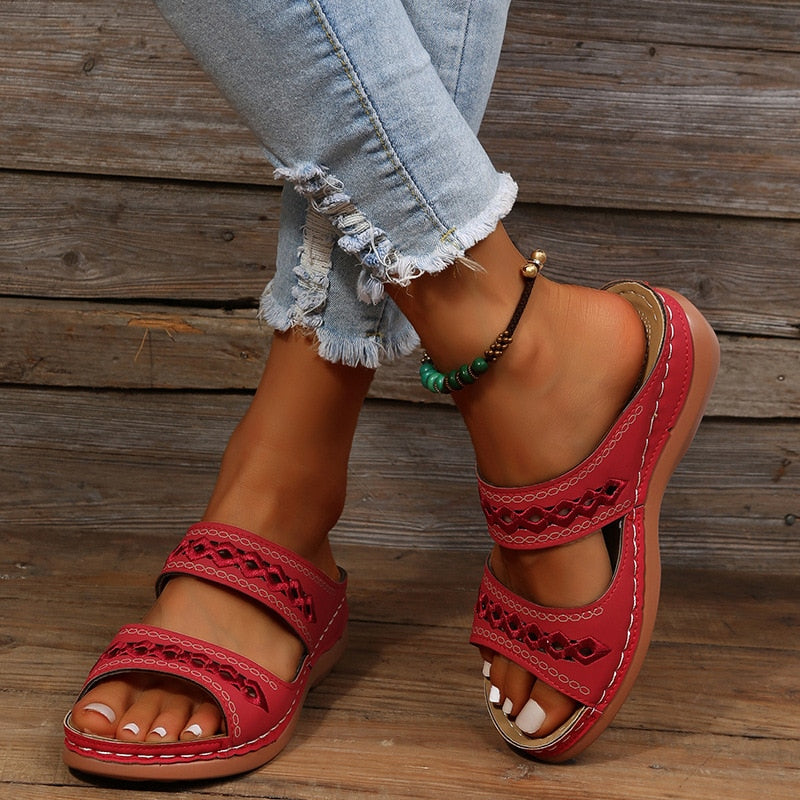Comfortabele dames sandalen met orthopedische ondersteuning