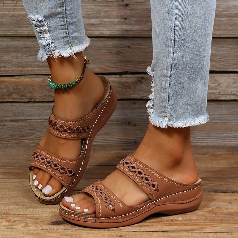 Comfortabele dames sandalen met orthopedische ondersteuning