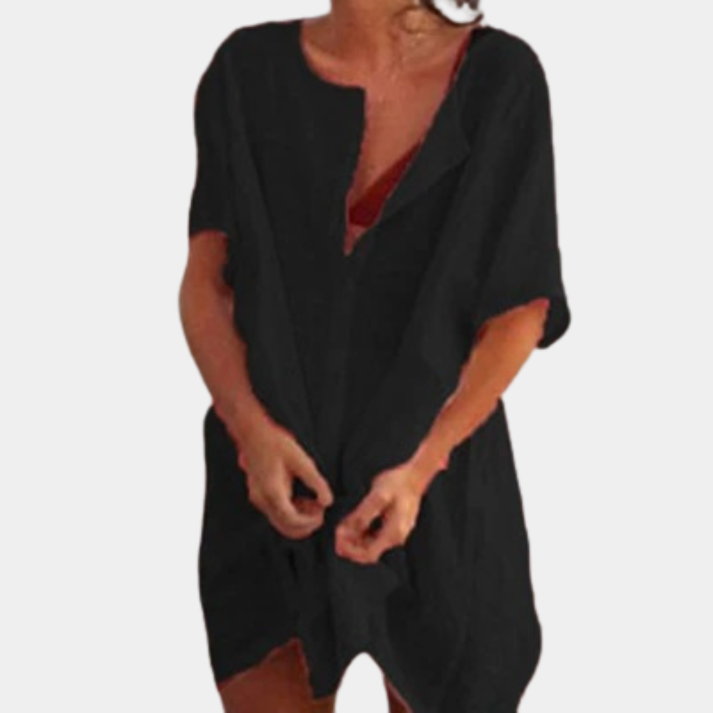 Elara Midi Dress – Luchtige zomerjurk met elegante pasvorm