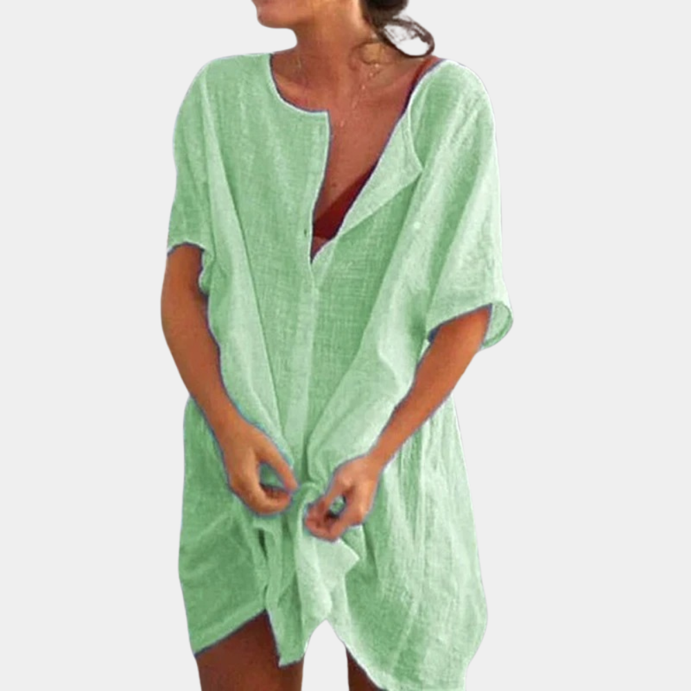 Elara Midi Dress – Luchtige zomerjurk met elegante pasvorm