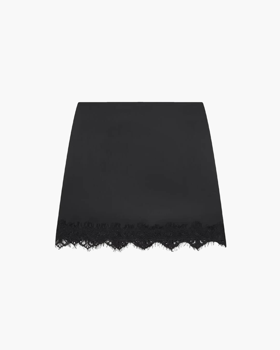 Elegante dames kanten minirok met hoge taille