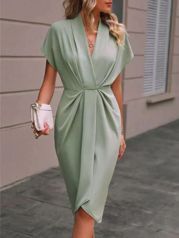 Elegante Wikkel Jurk Dames – Flatterend & Tijdloos