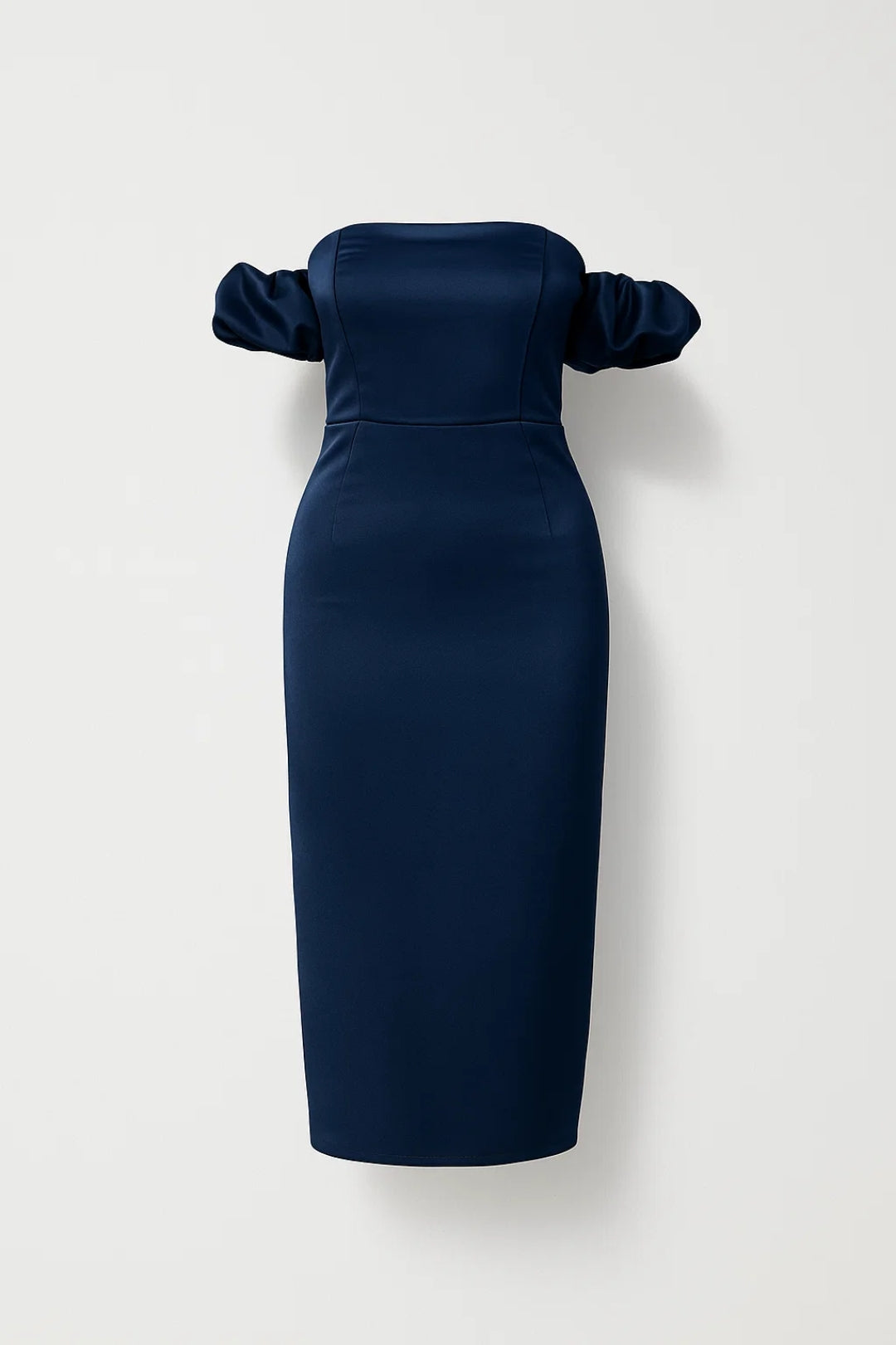 Elegante off shoulder midi jurk voor dames