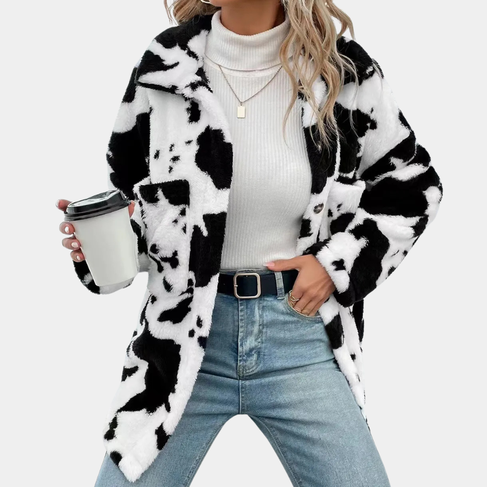 EMILIA - Luxe Winterjas voor Dames in Zwart en Bruin