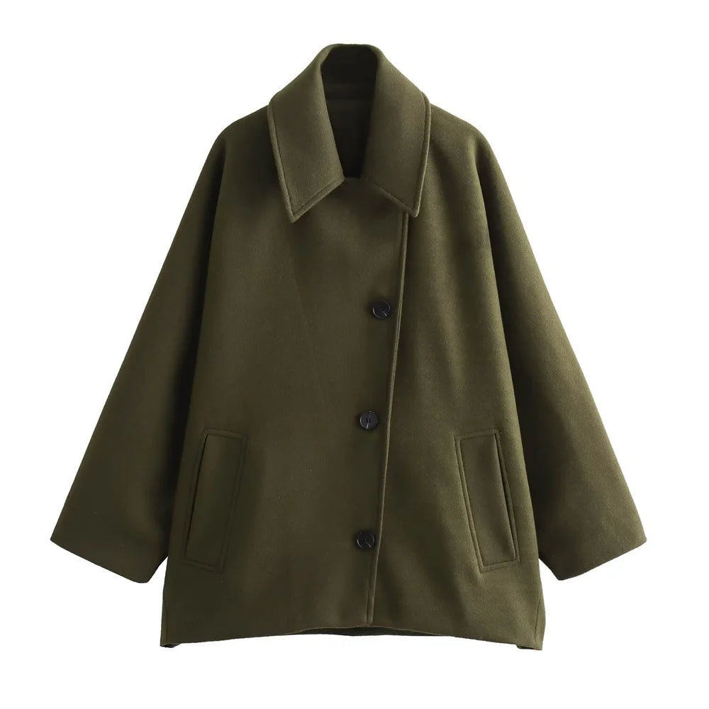 Serenya Oversized Trench Wintervest – Tijdloze Elegantie en Warmte voor Dames