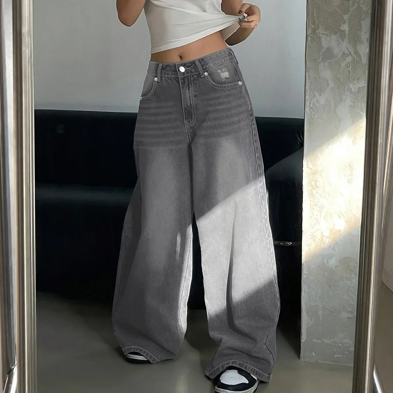 Alira Wide-Leg Jeans – Oversized Damesjeans met Stijl en Volume