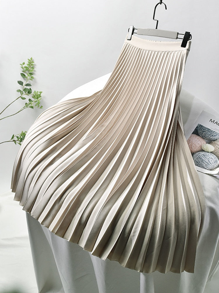 Meliora – Plissérok met Hoge Taille en Tijdloze Elegantievalling