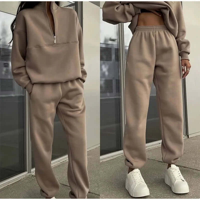 Calira Set – Casual Tweedelige Dames Set van Zachte Gebreide Stof