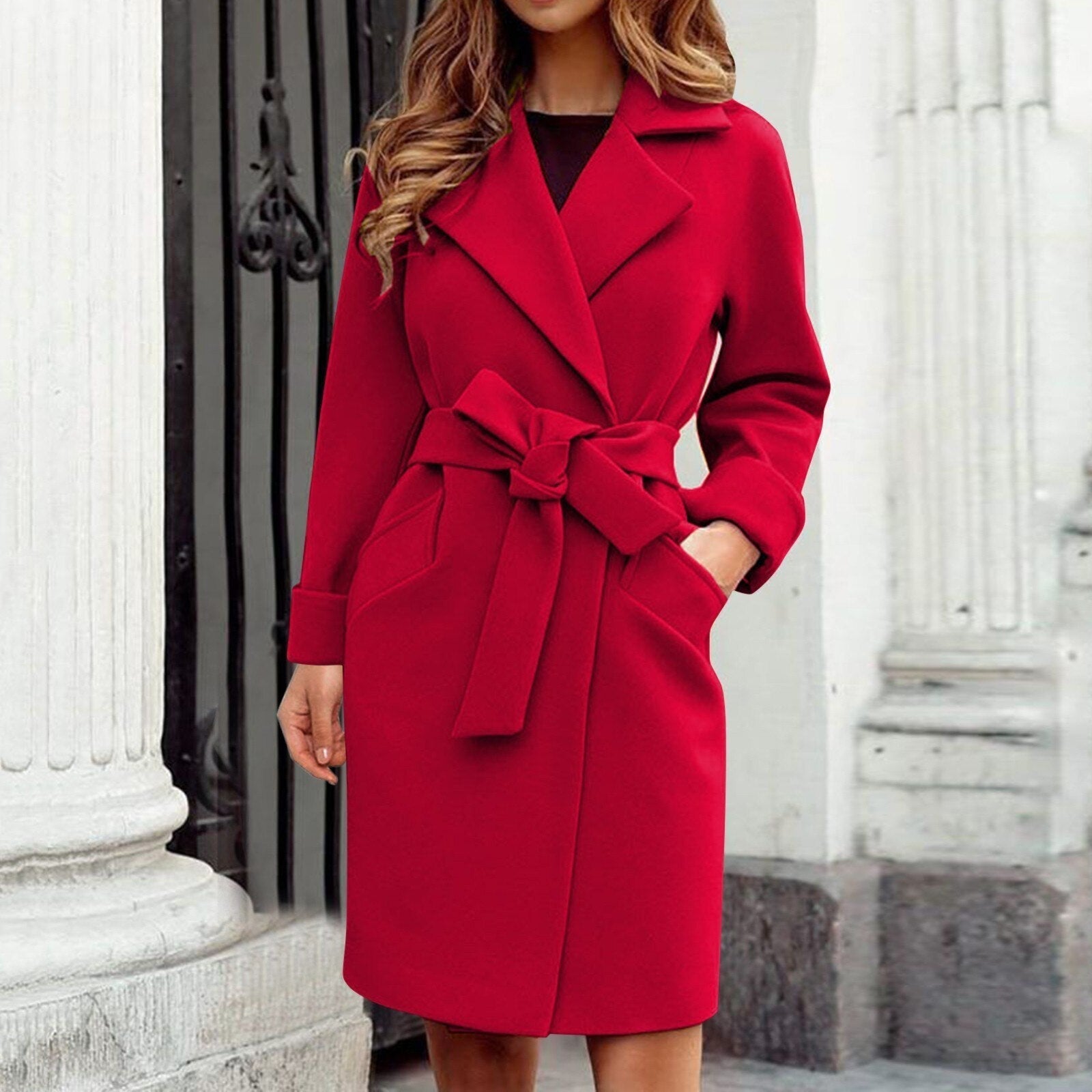 Sorvianne – Elegante Trenchcoat Winterjas voor Dames, Warm & Tijdloos