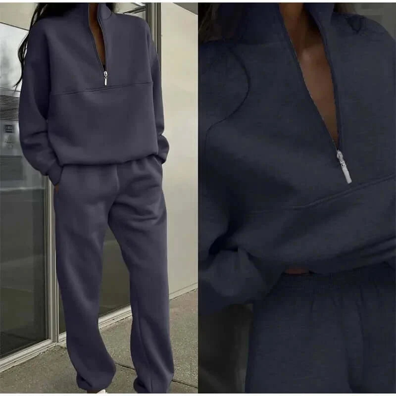 Calira Set – Casual Tweedelige Dames Set van Zachte Gebreide Stof