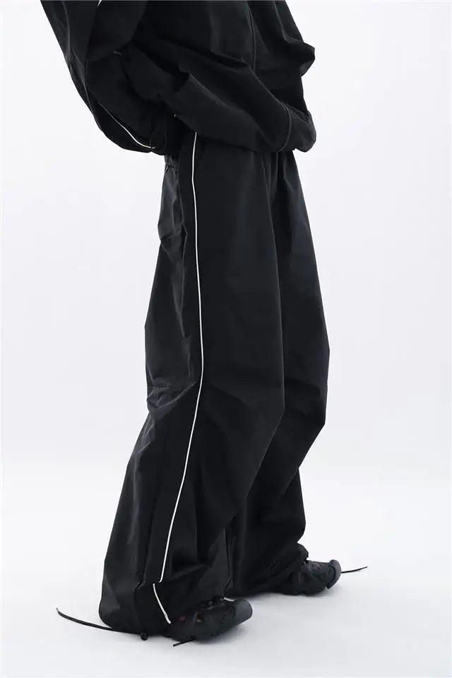 Ravena Set – Zwart Oversized Trainingspak met Moderne Pasvorm