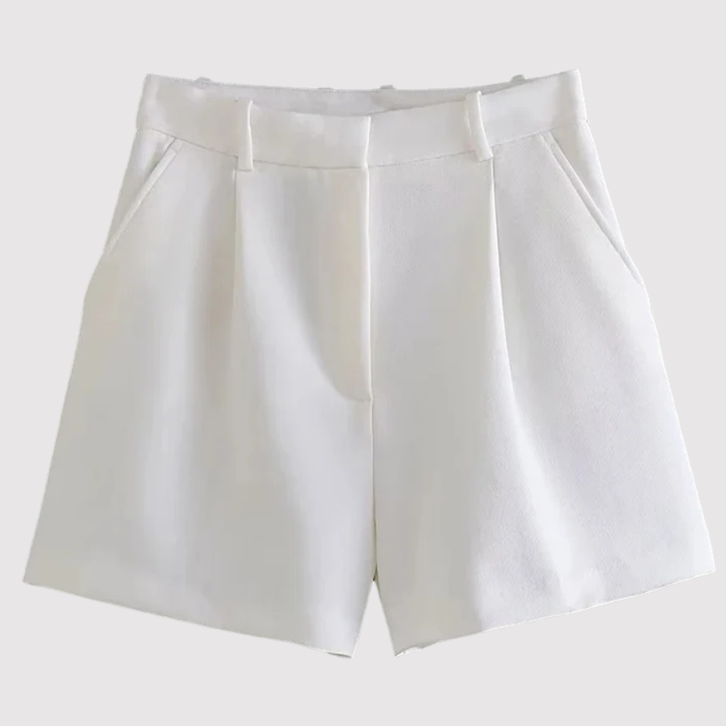 Dames korte broek met hoge taille – ademend materiaal en regular fit