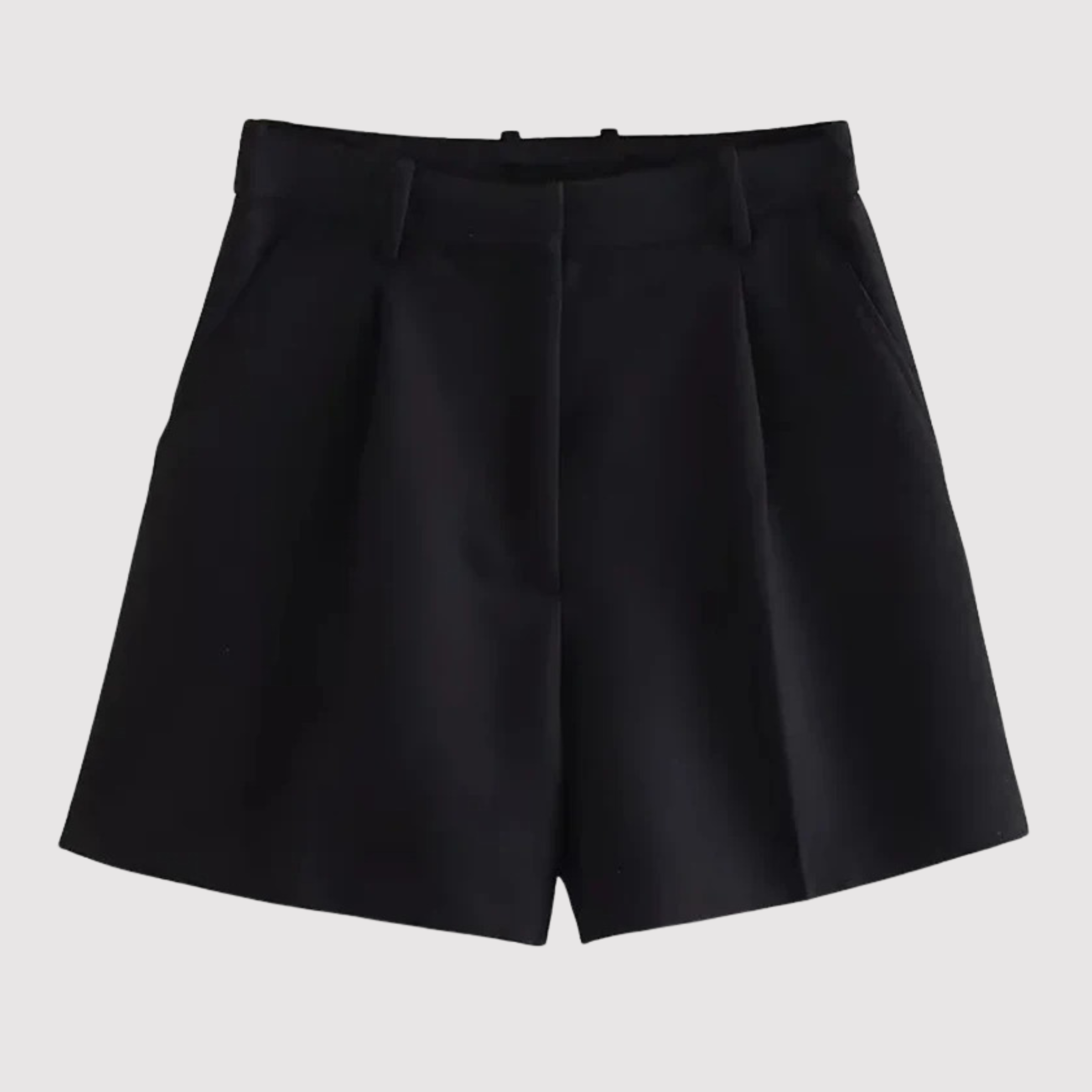 Dames korte broek met hoge taille – ademend materiaal en regular fit