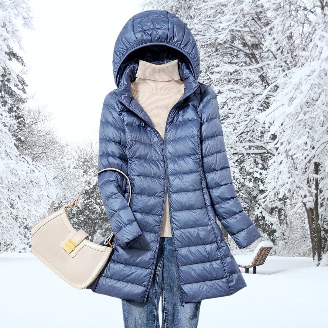Léonie Down Jacket – ultralichte donsjas voor dames met elegante pasvorm en superieure warmte