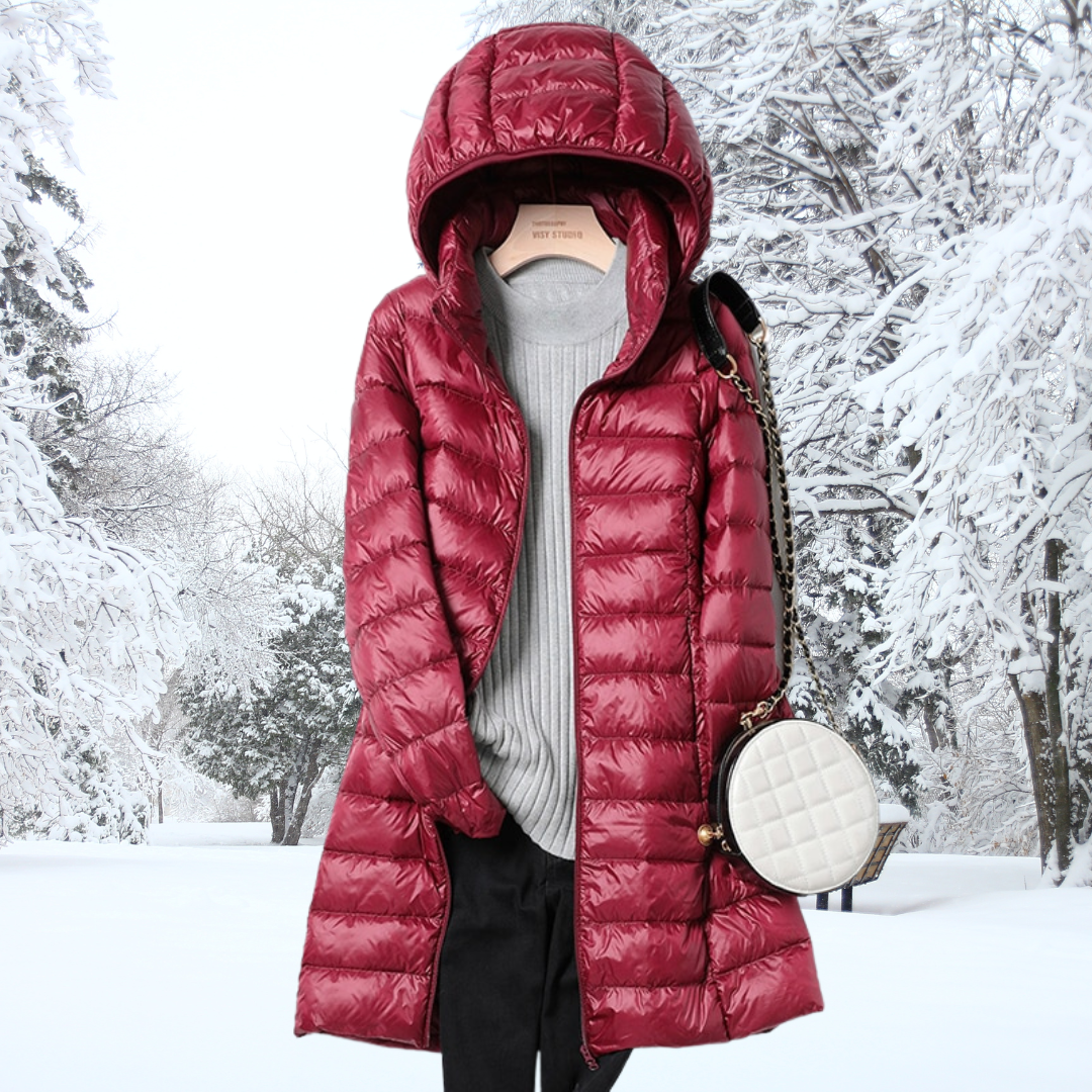 Léonie Down Jacket – ultralichte donsjas voor dames met elegante pasvorm en superieure warmte