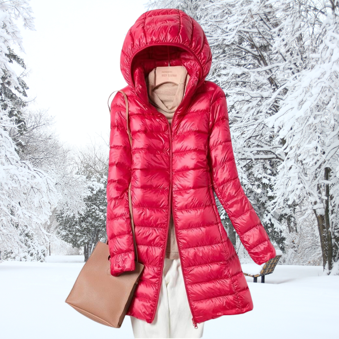Léonie Down Jacket – ultralichte donsjas voor dames met elegante pasvorm en superieure warmte
