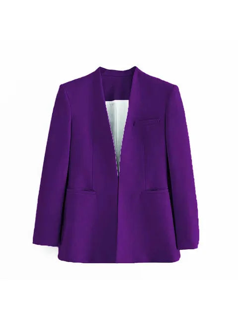 Selvara – Dames Tweedelige Business Set met Blazer & Slim-Fit Broek