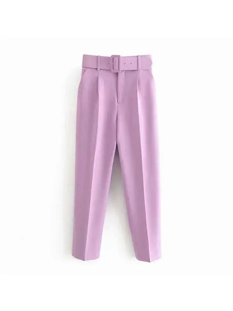 Selvara – Dames Tweedelige Business Set met Blazer & Slim-Fit Broek