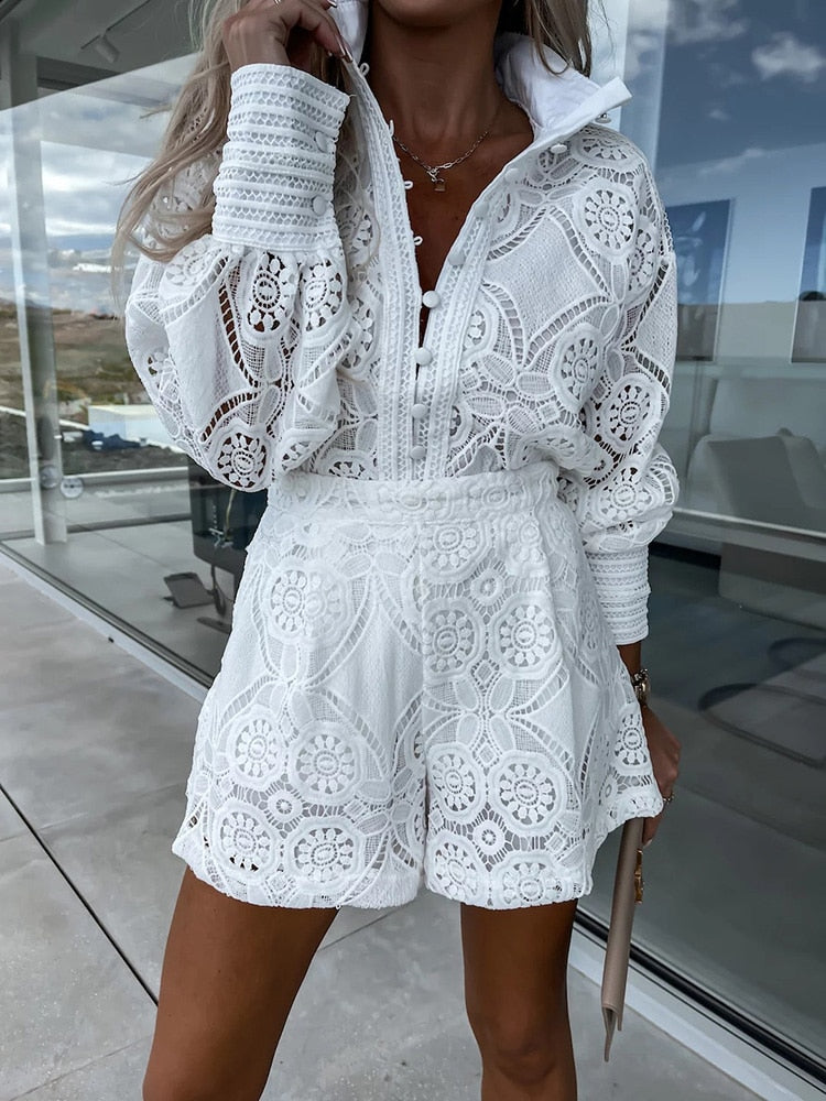 Seravelle – Kanten zomerset met boho flair en vrouwelijke elegantie