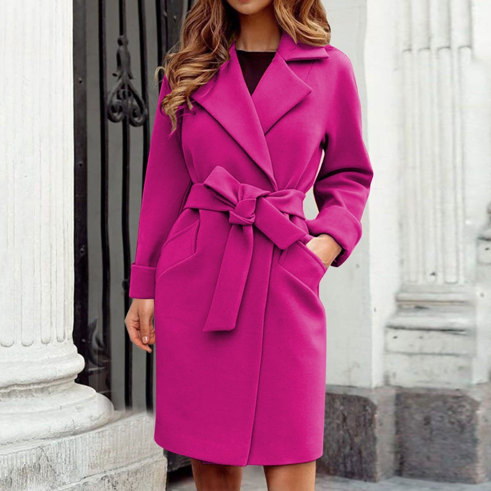 Sorvianne – Elegante Trenchcoat Winterjas voor Dames, Warm & Tijdloos