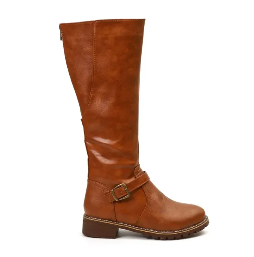 Aurevya Vegan Kniehoge Winterlaarzen – Tijdloze Elegantie & Warm Comfort voor de Koude Dagen