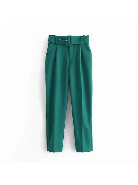 Selvara – Dames Tweedelige Business Set met Blazer & Slim-Fit Broek