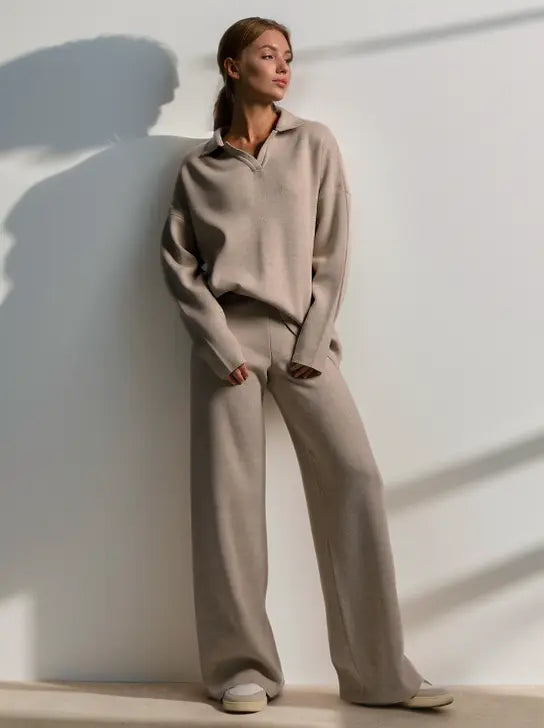 Aveline Cozy Lounge Set – Zachte Tweedelige Dames Set met Luxe Comfort
