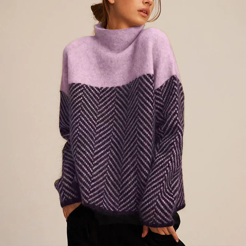 Elowen – Luxe gebreide dames coltrui met elegante pasvorm