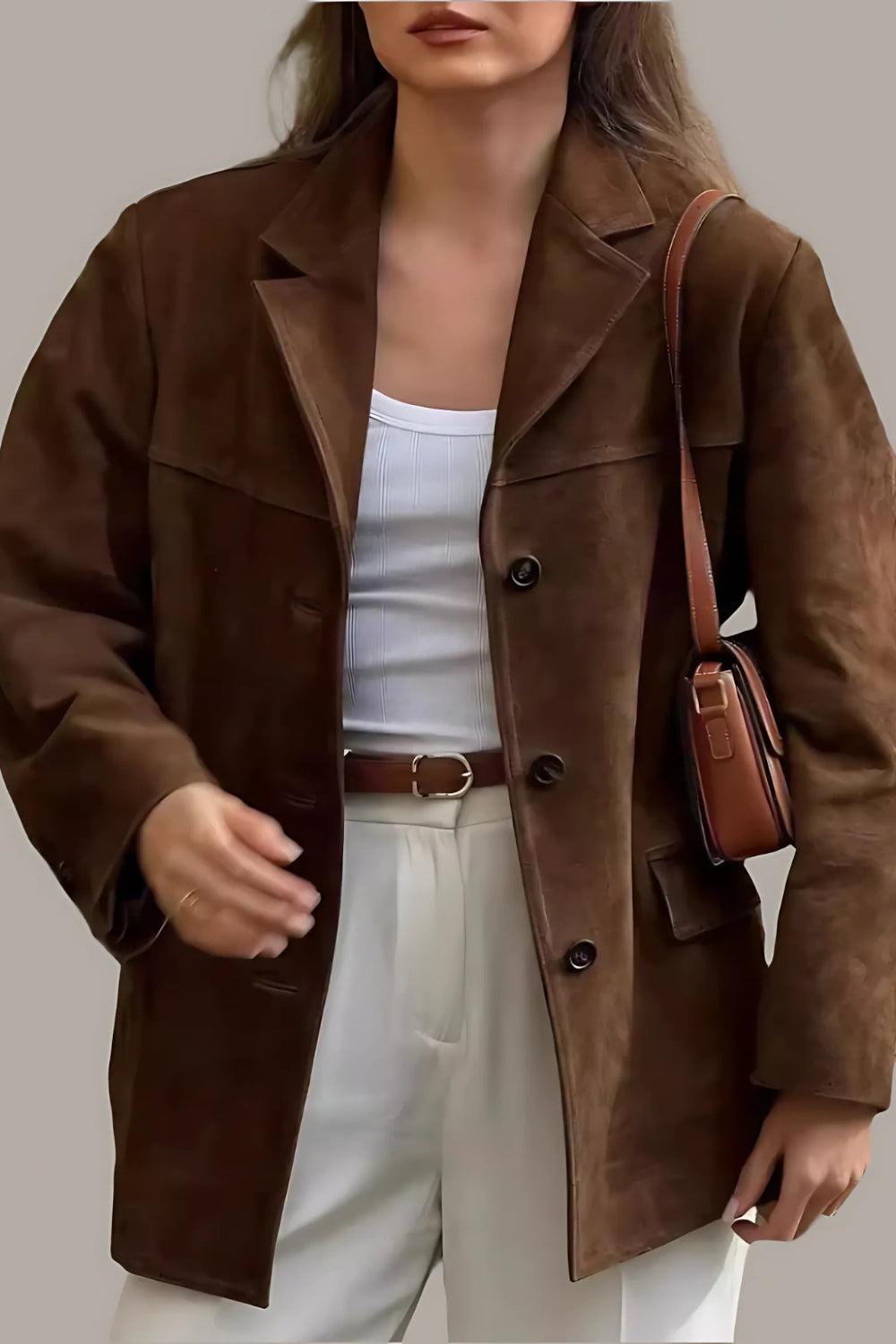 Valina Suède Blazer – Luxe Verfijning voor de Moderne Vrouw