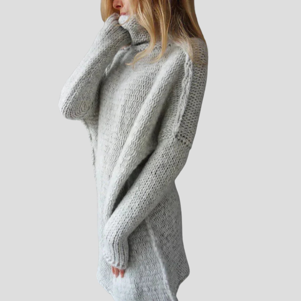 Noémie – Oversized Gebreide Trui met Zachte Textuur en Tijdloze Elegantie