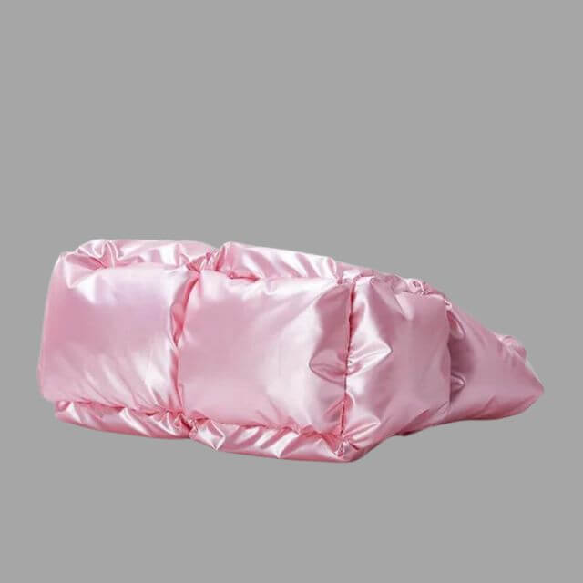 Aurelia Metallic Puffer Draagtas met Ruches – Stijlvol & Ruim