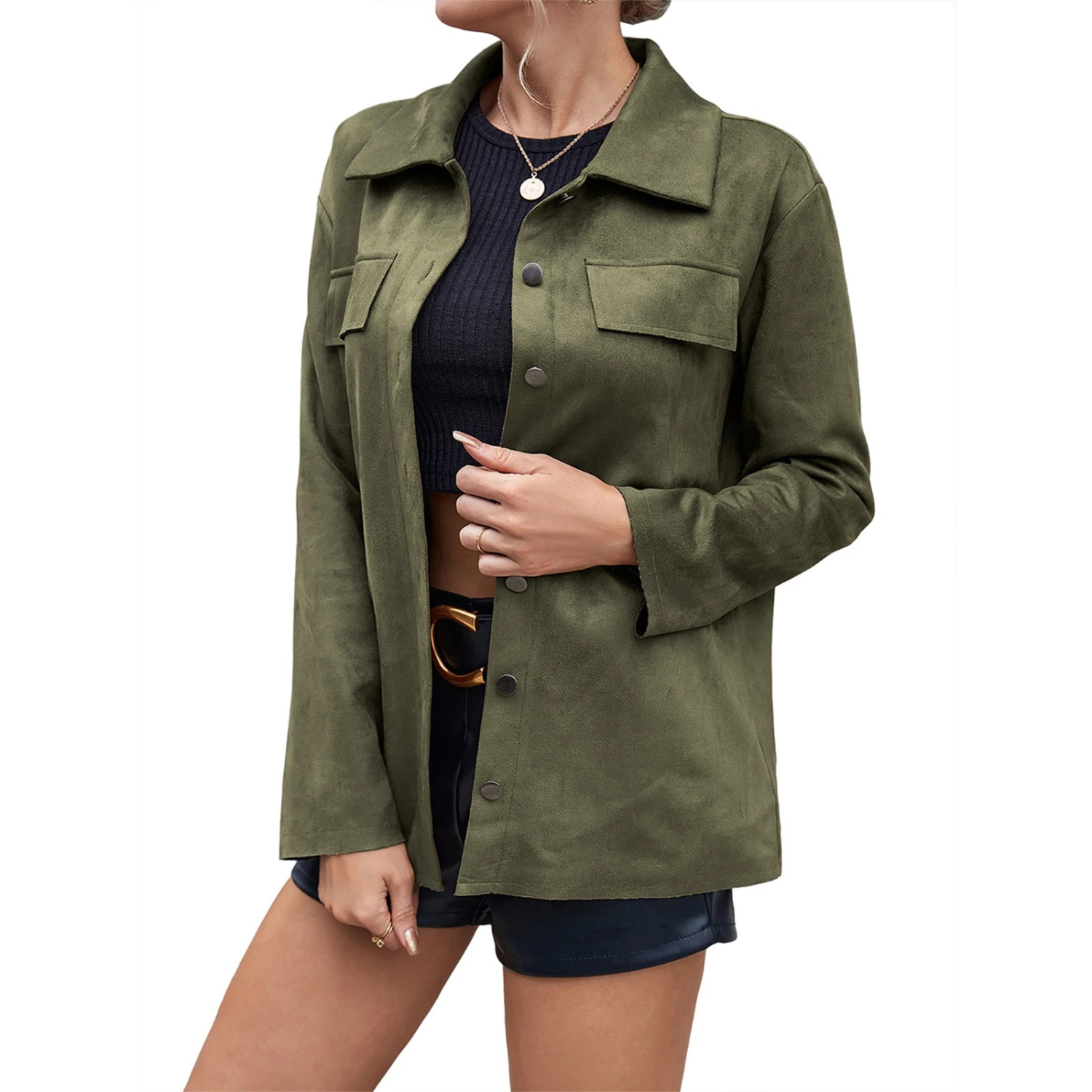 Noorine – Suède Damesjas met Luxe Look en Tijdloze Pasvorm