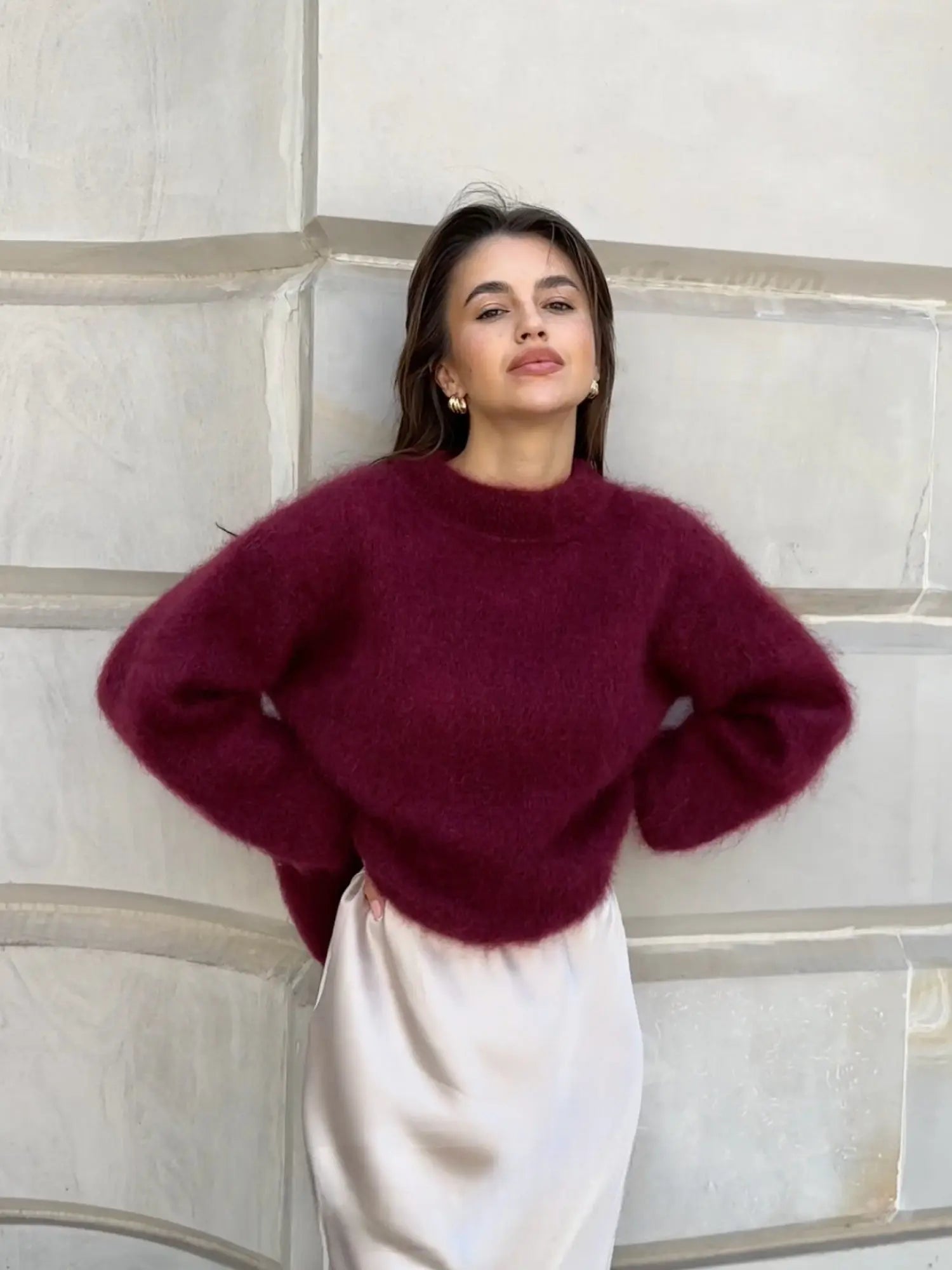Aurevelle Mohair Trui – Tijdloze Zachtigheid met Verfijnde Luxe