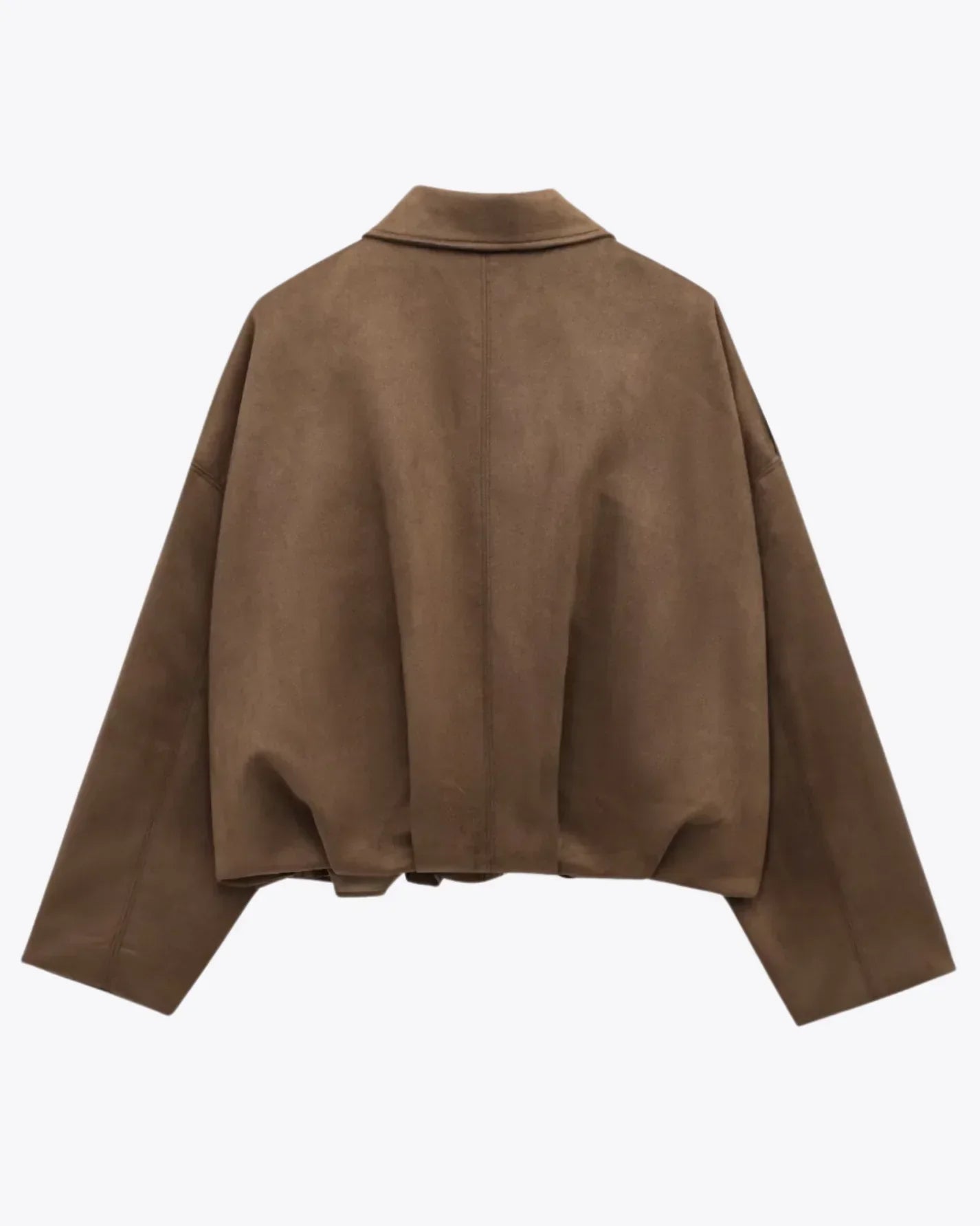 Noémie Suède Oversized Jas – Tijdloze Luxe in een Ontspannen Silhouet