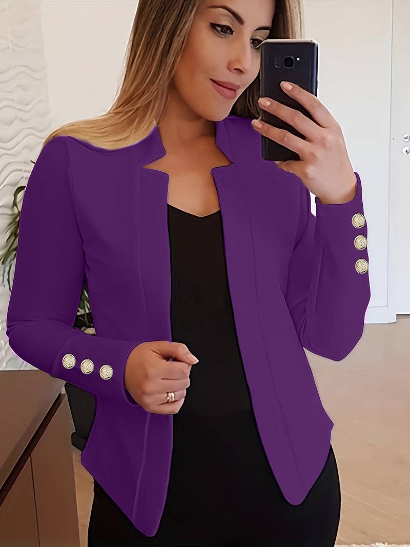 Amélise Cotton Blazer – casual damesblazer met klassiek silhouet en moderne elegantie