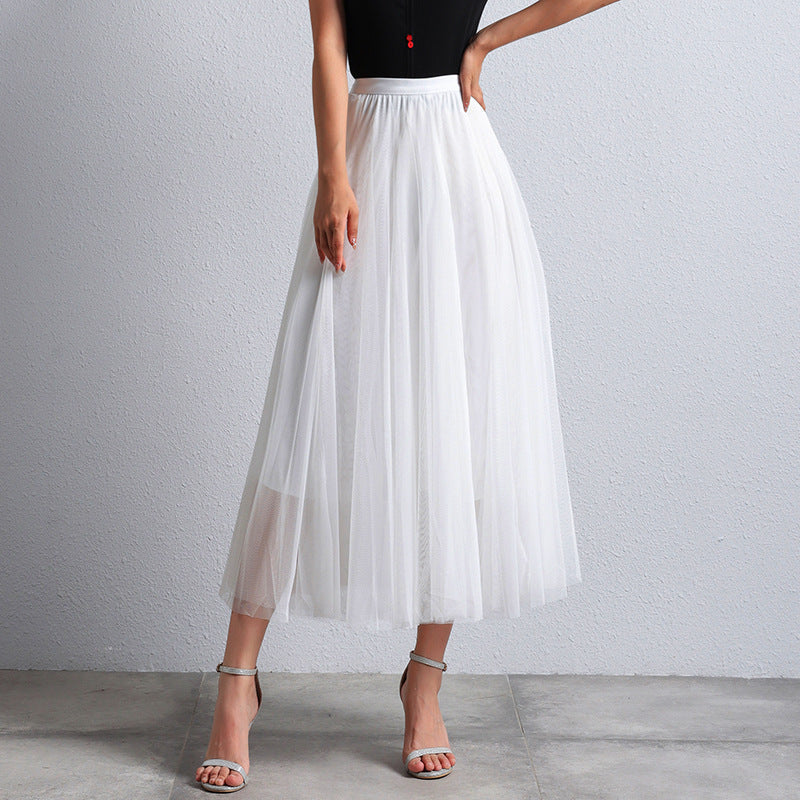 Phina - Elegante Tule Maxi Rok voor Dames met Luchtige Gelaagdheid