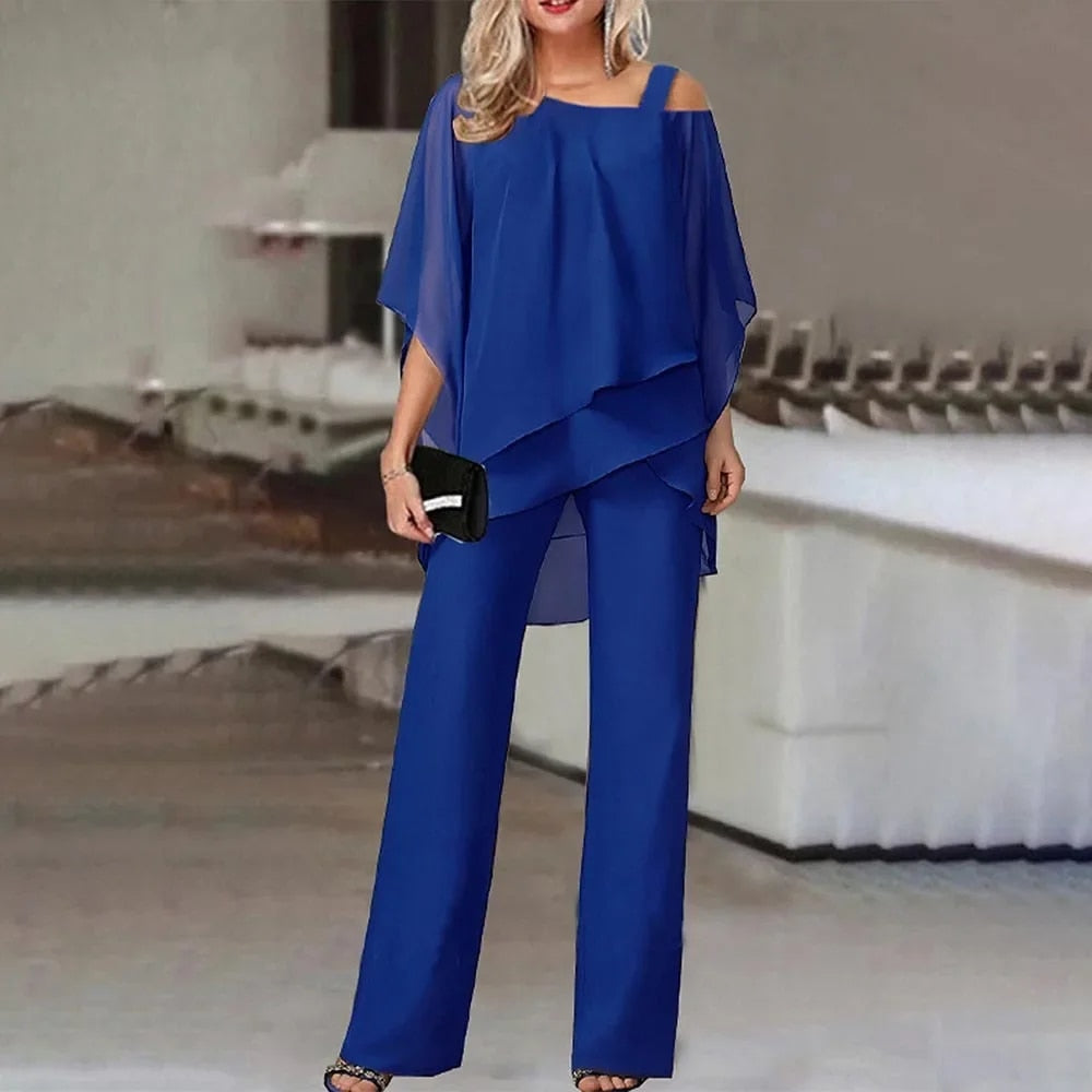 Mariselle – Tweedelige zomeroutfit met elegante top en luchtige broek