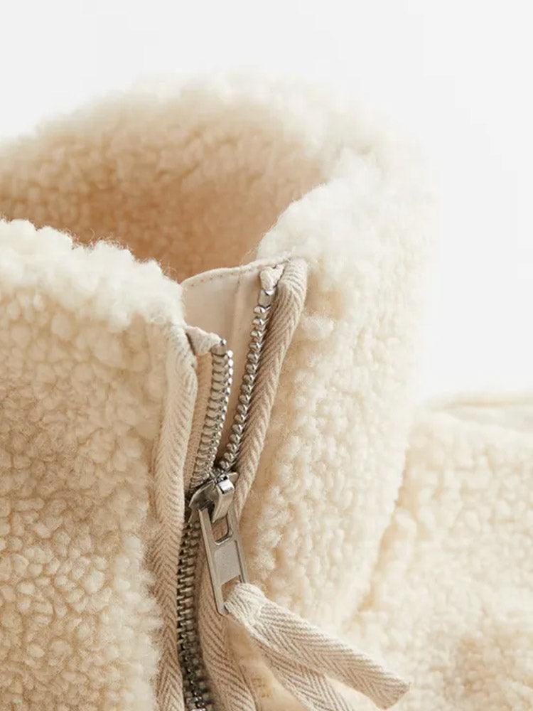 Elayne Wool-Blend Teddy Coat – Tijdloze Luxe voor de Koude Dagen