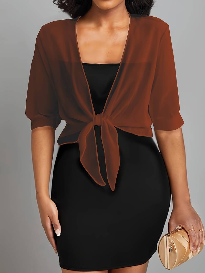 Lunaria - Lichte Blouse met Open Voorkant in Verfrissende Pasteltinten voor een Elegante Lenteoutfit