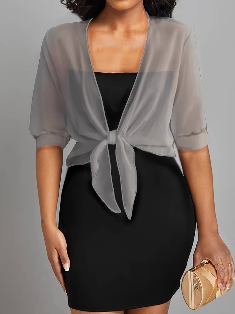 Lunaria - Lichte Blouse met Open Voorkant in Verfrissende Pasteltinten voor een Elegante Lenteoutfit