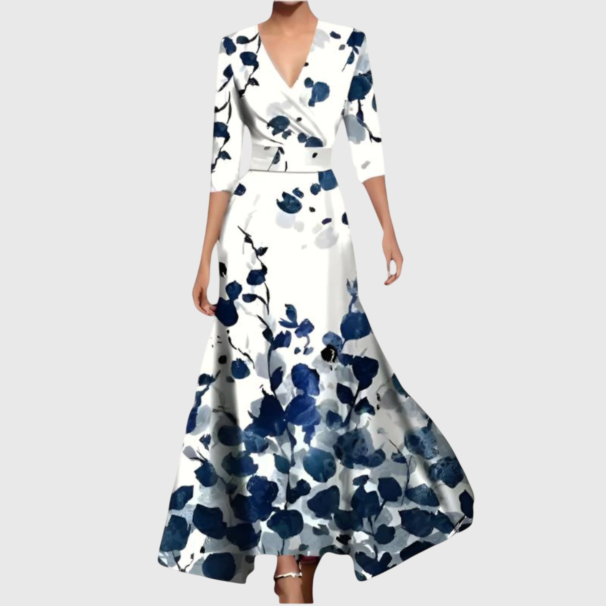 Dames elegante jurk met flatterende pasvorm en tijdloze