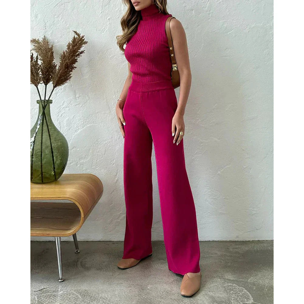 Solenne – 3-Delige Gebreide Co-ord Set met Luxe Comfort en Tijdloze Elegantie