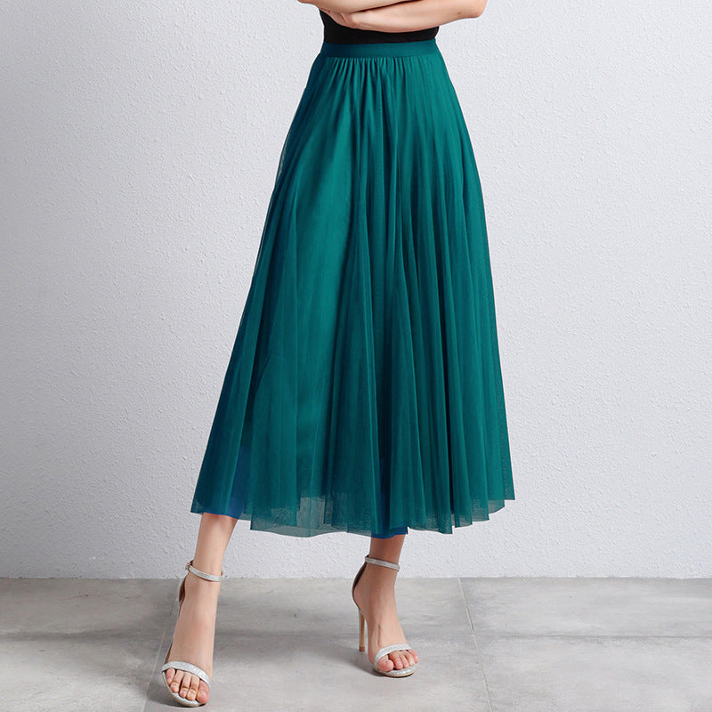 Phina - Elegante Tule Maxi Rok voor Dames met Luchtige Gelaagdheid