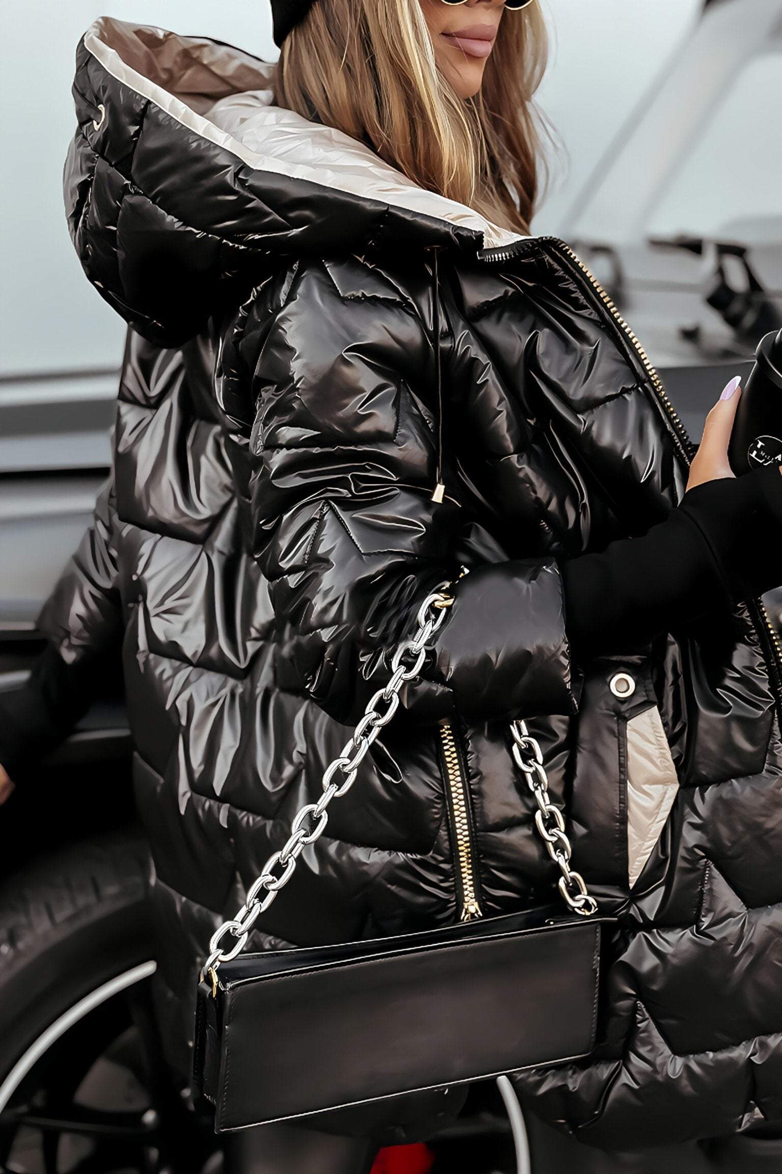 Cédrine Hooded Coat – warme damesjas met praktische kap en tijdloze herfststijl