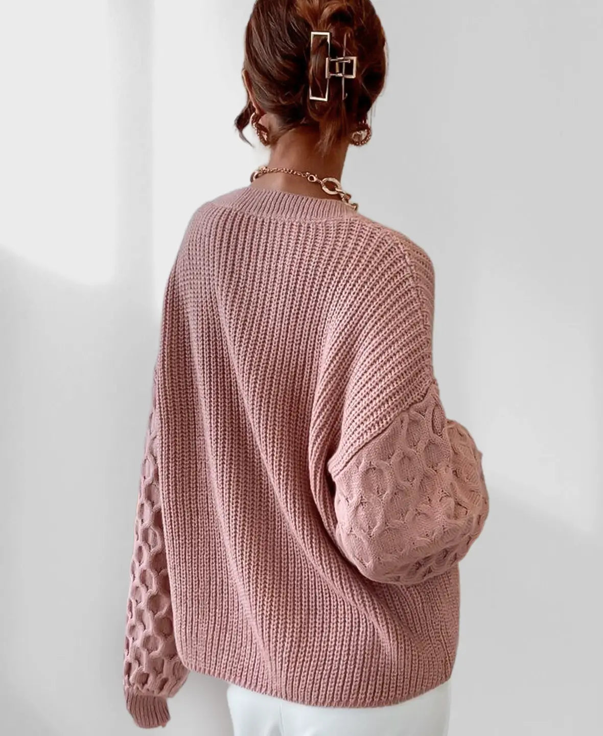 Alenya Gebreide Herfsttrui – Uniek Design & Comfortabele Warmte