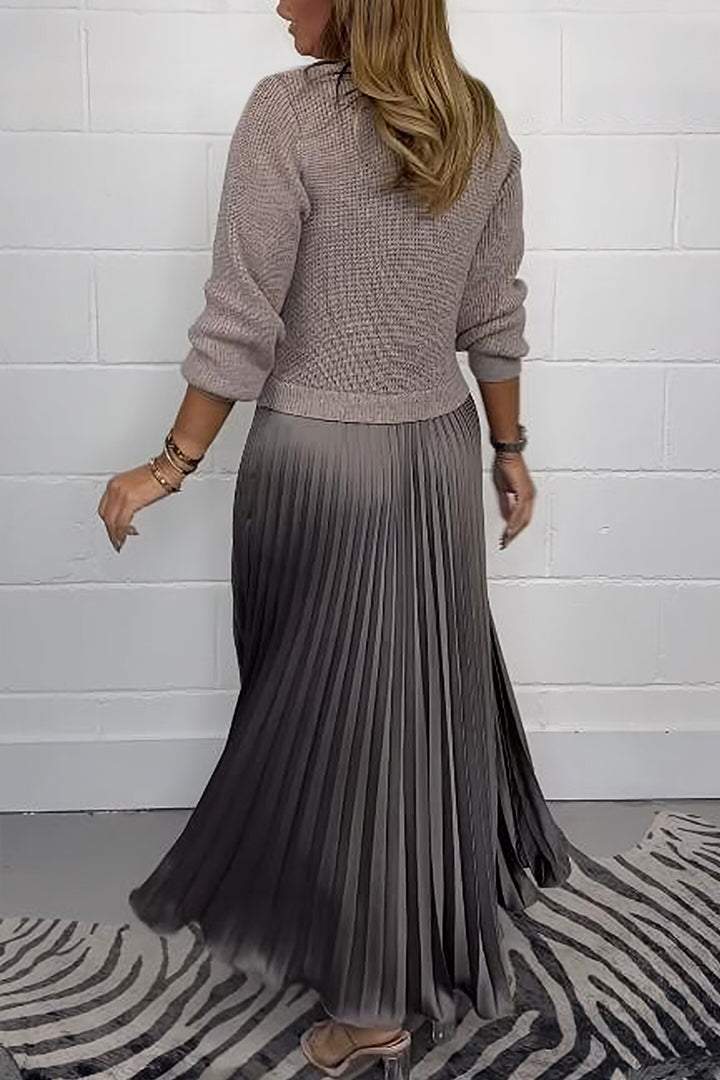 Odile – Gebreide Jumperjurk voor Warme Herfstdagen met Stijl