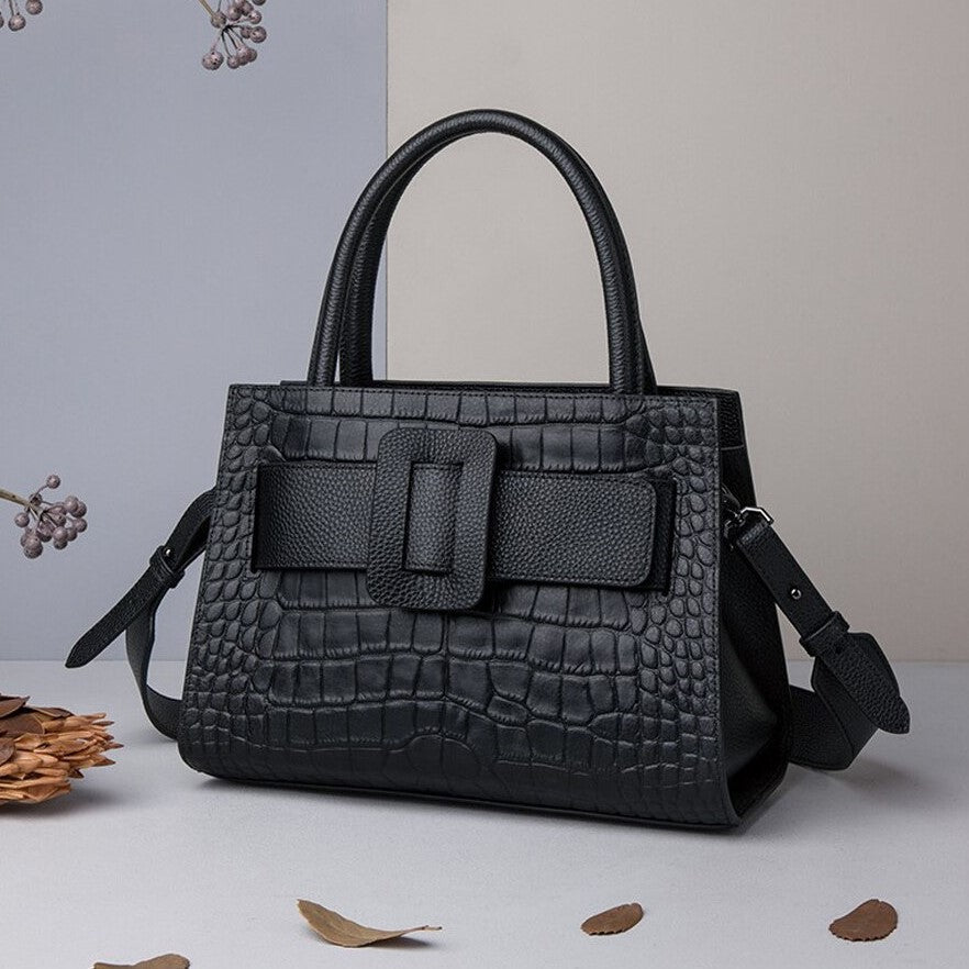 Soraya Leren Tote Tas – Elegante Dames Handtas van Echt Leer