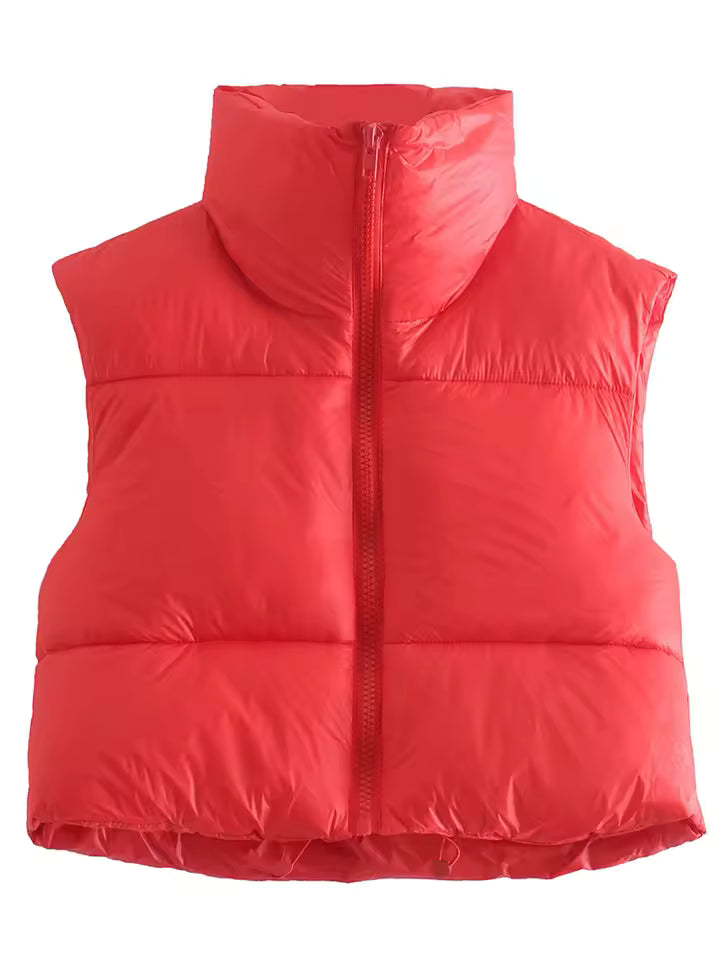 Nerina Bodywarmer – Modieuze Cropped Bodywarmer voor een Sportieve Look